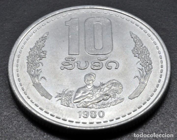 Monedas antiguas de Asia: Laos, 10 att 1980 - Foto 1
