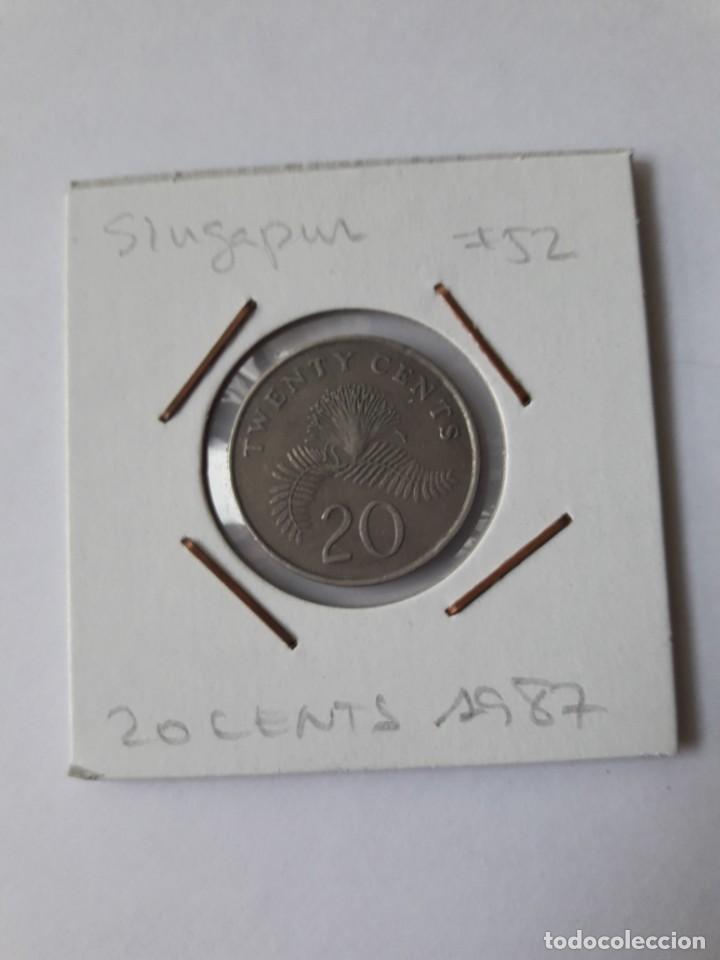 Monedas antiguas de Asia: SINGAPUR 20 CENTAVOS 1987 KM#52 - Foto 1