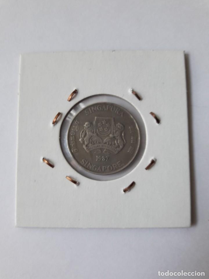 Monedas antiguas de Asia: SINGAPUR 20 CENTAVOS 1987 KM#52 - Foto 2