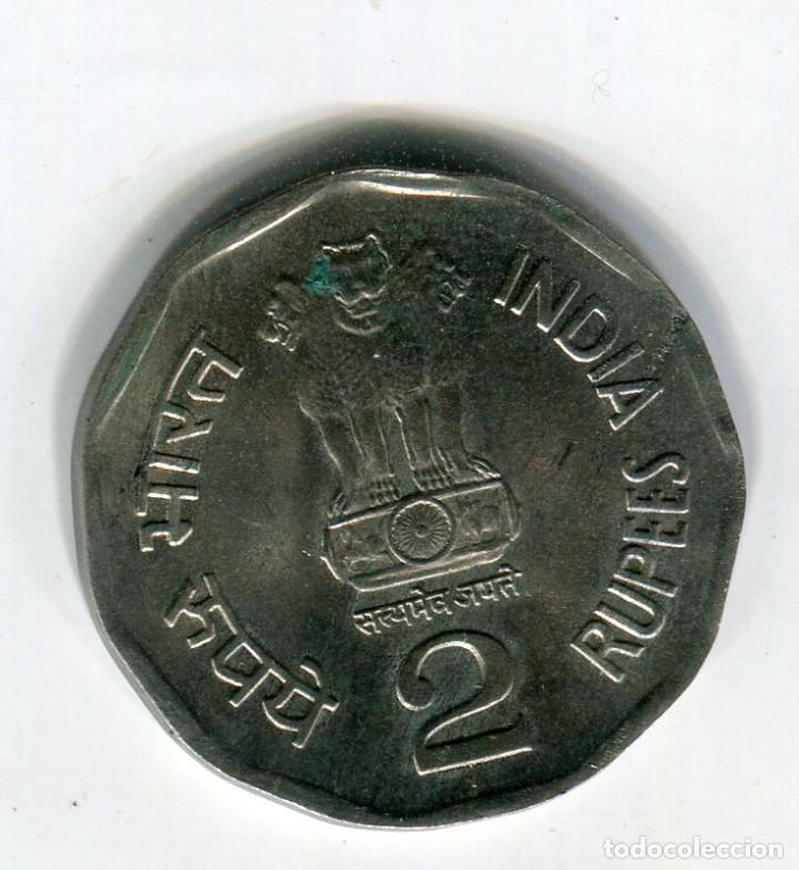 Monedas antiguas de Asia: INDIA 2 RUPEES A&Ntilde;O 2000 - Foto 1