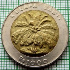 Monedas antiguas de Asia: INDONESIA 1000 RUPIAS 1996 ARBOL DEL ACEITE DE PALMA BI-METAL S/C. Lote 250213405