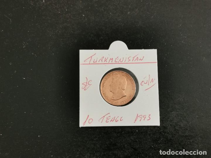 Alte M&uuml;nzen aus Asien: TURKMENISTAN 10 TENGE 1993 S/C KM=3