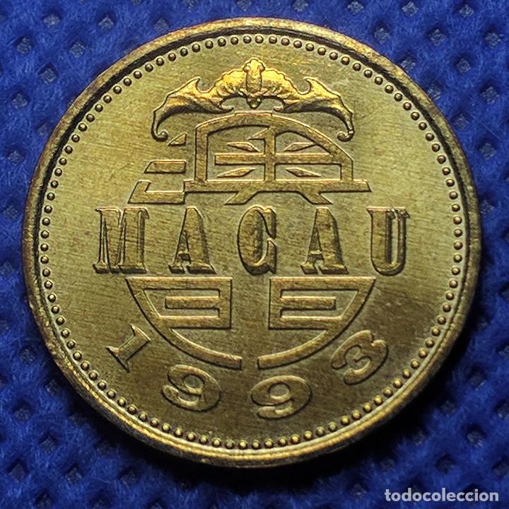 Monedas antiguas de Asia: Macau 10 Avos 1993 - Foto 2