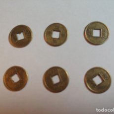 Monedas antiguas de Asia: LOTE DE 6 MONEDAS FENG SHUI CHINAS. Lote 267903159