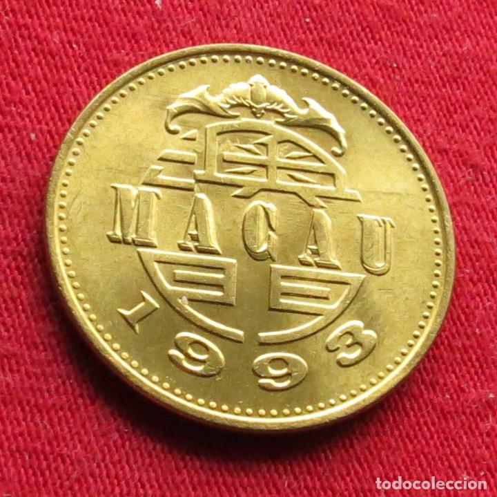 Monedas antiguas de Asia: Macau 50 avos 1993 macao unc - Foto 2