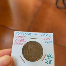 Monedas antiguas de Asia: MONEDA DE CINCO 5 ESCUDOS DE TIMOR 1970 SIN CIRCULAR. Lote 272002218