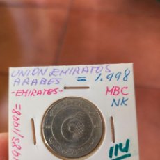 Monedas antiguas de Asia: MONEDA DE 1 UN DIRHAM EMIRATOS ARABES UNIDOS UNION 1998 1983 BUENA CONSERVACION. Lote 272711843