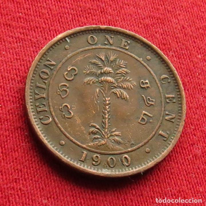 Monedas antiguas de Asia: Sri Lanka Ceil&aacute;n 1 cent 1900 Ceylon - Foto 1