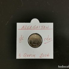 Monedas antiguas de Asia: AZERBAIYAN 3 QAPIK 2006 S/C KM=40 (COBRE-ACERO). Lote 402470739