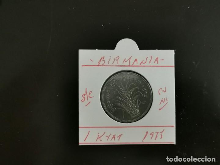 Monete antiche di Asia: BIRMANIA(MYANMAR) 1 KYAT 1975 S/C KM=47 F.A.O. (CUPRO.NIQUEL)
