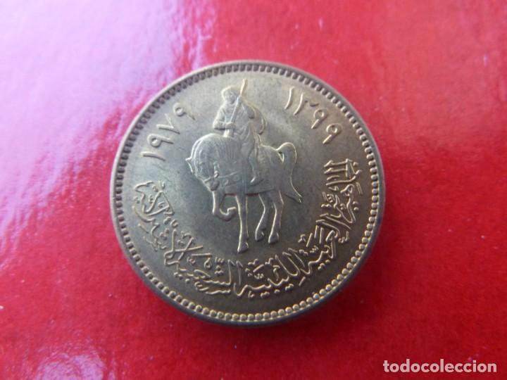 Monedas antiguas de Asia: LIBIA 5 DIRHAM 1979 COBRE S/C - Foto 1