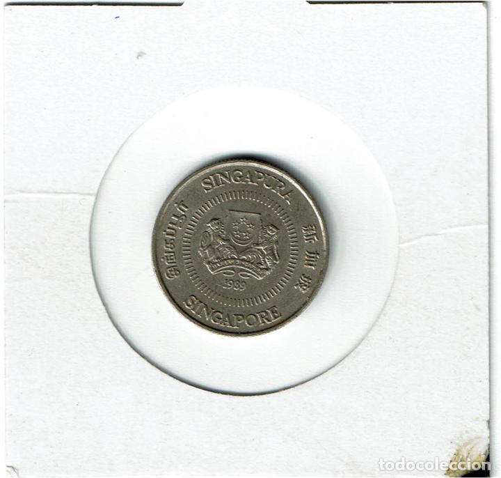 Monedas antiguas de Asia: SINGAPUR 10 CENTS 1989 - Foto 2