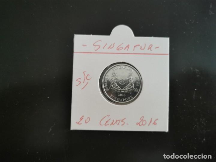 Monedas antiguas de Asia: SINGAPUR 20 CENTIMOS 2016 S/C - Foto 1