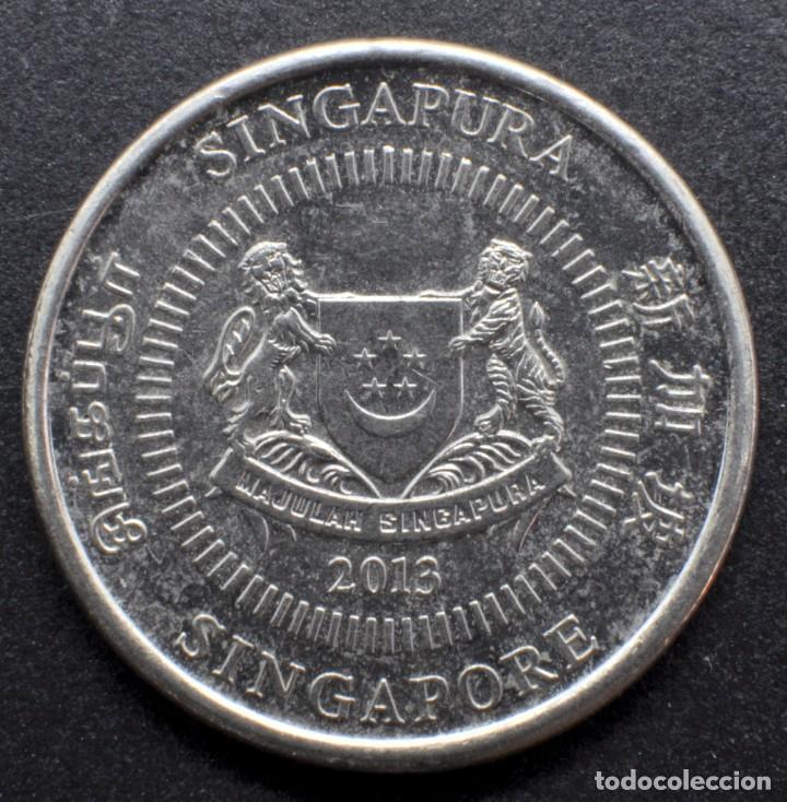 Monedas antiguas de Asia: Singapur, 10 centavos 2013 - Foto 1