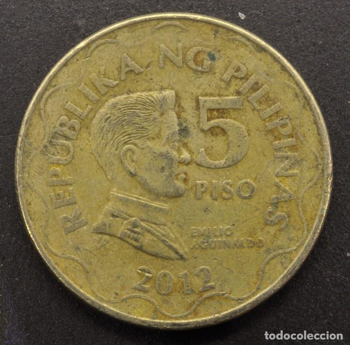 Monedas antiguas de Asia: Filipinas, 5 pesos 2012 - Foto 1