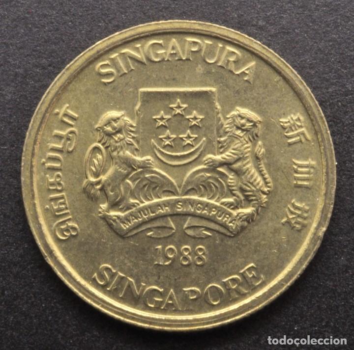 Monedas antiguas de Asia: Singapur, 5 centavos 1988 - Foto 1