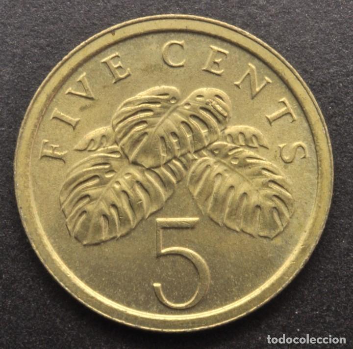 Monedas antiguas de Asia: Singapur, 5 centavos 1988 - Foto 2