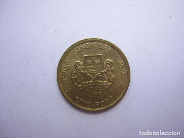 Monedas antiguas de Asia: MONEDA SINGAPUR 5 CENTAVOS 1988 - Foto 1