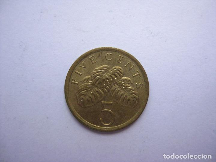 Monedas antiguas de Asia: MONEDA SINGAPUR 5 CENTAVOS 1988 - Foto 2