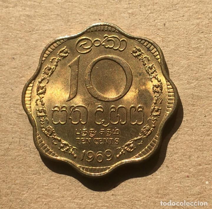 Monedas antiguas de Asia: CEYLAN - 10 CENTS 1969 - Foto 1
