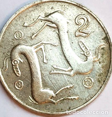 Monedas antiguas de Asia: moneda chipre 2 centavos 1994 - Foto 1