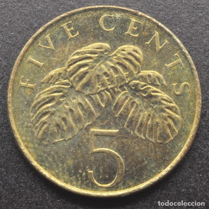 Monedas antiguas de Asia: Singapur, 5 centavos 1997 - Foto 2