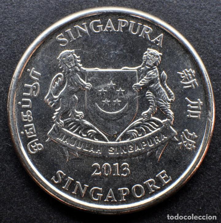 Monedas antiguas de Asia: Singapur, 20 centavos 2013 - Foto 1