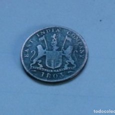 Monedas antiguas de Asia: MONEDA DE COBRE DE 5 CASH DE LA INDIA BRITANICA-MADRÁS AÑO 1803. Lote 301082643