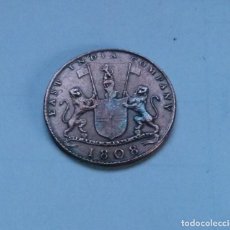 Monedas antiguas de Asia: MONEDA DE COBRE DE 10 CASH DE LA INDIA BRITANICA-MADRÁS AÑO 1808 SIN CIRCULAR. Lote 301083763