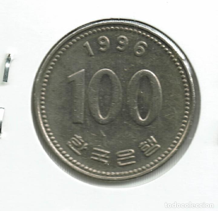 Monedas antiguas de Asia: COREA DEL SUR 100 WON 1996 KM#35 - Foto 2
