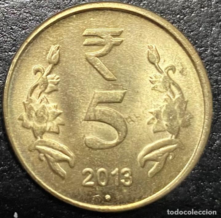 Monedas antiguas de Asia: INDIA 5 RUPEE 2013 - Foto 2