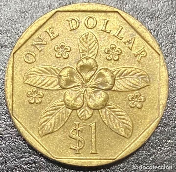 Monedas antiguas de Asia: SINGAPURE 1 DOLLAR 1988 - Foto 2