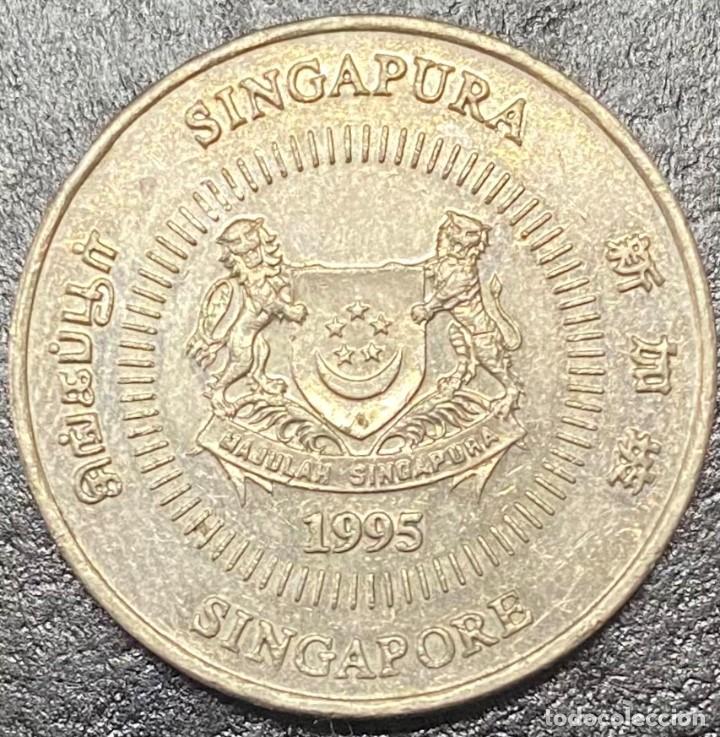 Monedas antiguas de Asia: SINGAPURE 50 CENTAVOS 1995 - Foto 1