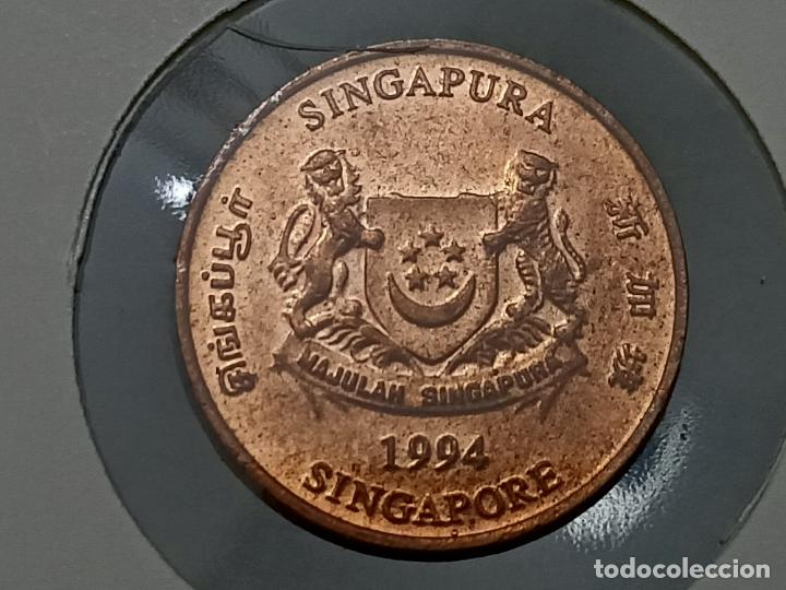 Monedas antiguas de Asia: Singapur 1 c&eacute;ntimo 1994 , 26405 - Foto 2