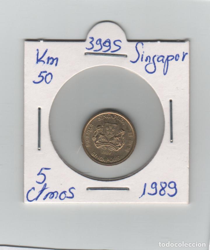 Monedas antiguas de Asia: MONEDA SINGAPUR 5 CENTAVO 1989 - Foto 1