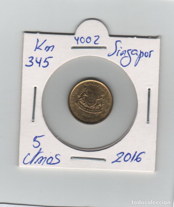 Monedas antiguas de Asia: MONEDA SINGAPUR 5 CENTAVO 2016 - Foto 1