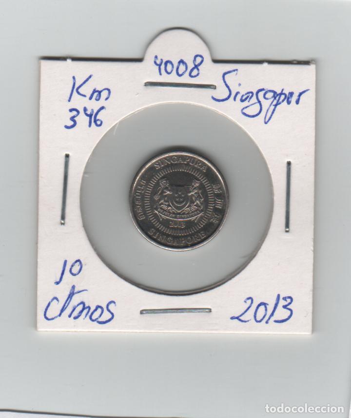 Monedas antiguas de Asia: MONEDA SINGAPUR 10 CENTAVO 2013 - Foto 1