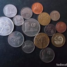 Monedas antiguas de Asia: COLECCION DE 15 MONEDAS DE MALASIA AÑOS 80 A 2000. Lote 310796618