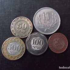 Monedas antiguas de Asia: CONJUNTO DE 5 MONEDAS DE ARMENIA DIFICILES