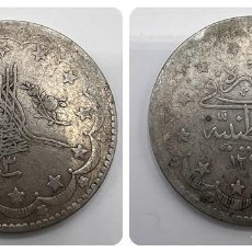 Monedas antiguas de Asia: MONEDA. TURQUIA. 20 KURUSH. PLATA. VER FOTOS. Lote 313078443