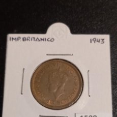 Monedas antiguas de Asia: CEILAN 50 CÉNTIMOS 1943