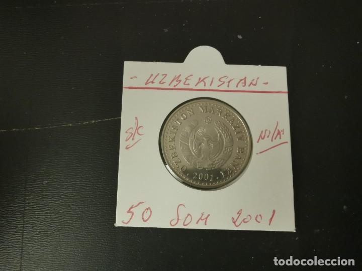 Alte M&uuml;nzen aus Asien: UZBEKISTAN 50 SOM 2001 S/C KM=15 (NIQUEL-ACERO)