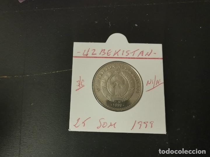 Monete antiche di Asia: UZBEKISTAN 25 SOM 1999 S/C KM=11 (NIQUEL-ACERO)