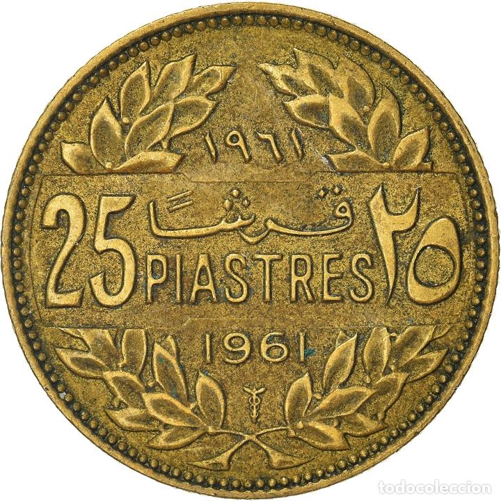 Monedas antiguas de Asia: [#961890] Moneda, L&iacute;bano, 25 Piastres, 1961 - Foto 2