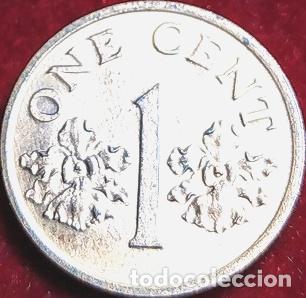 Monedas antiguas de Asia: moneda 1 cent singapur 1993 - Foto 1