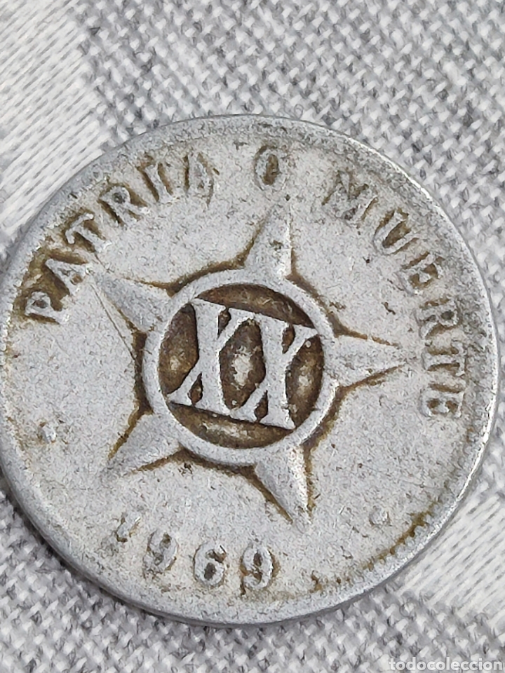 Alte M&uuml;nzen aus Asien: XX centavos Cuba/estrella/1969