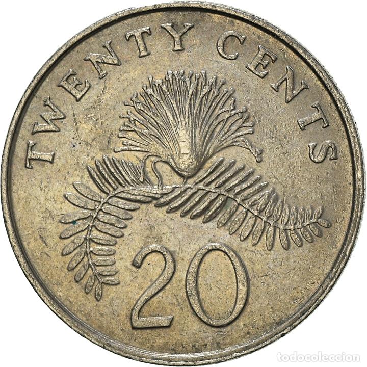 Monedas antiguas de Asia: [#936632] Moneda, Singapur, 20 Cents, 1987 - Foto 2