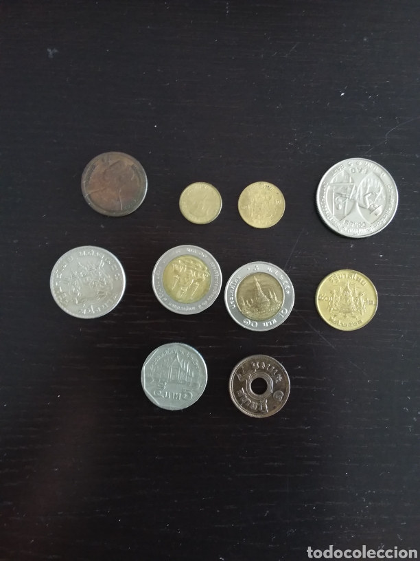 Monedas antiguas de Asia: lote de 10 monedas de Tailandia - Foto 1