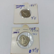 Monedas antiguas de Asia: 2 MONEDA 5 RUPIAS INDIA AÑO 1965. Lote 336774623