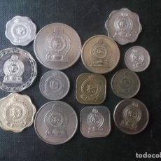 Monedas antiguas de Asia: CONJUNTO DE 13 MONEDAS DE SRI LANKA Y ANTIGUA CEYLAN MUY DIFICILES